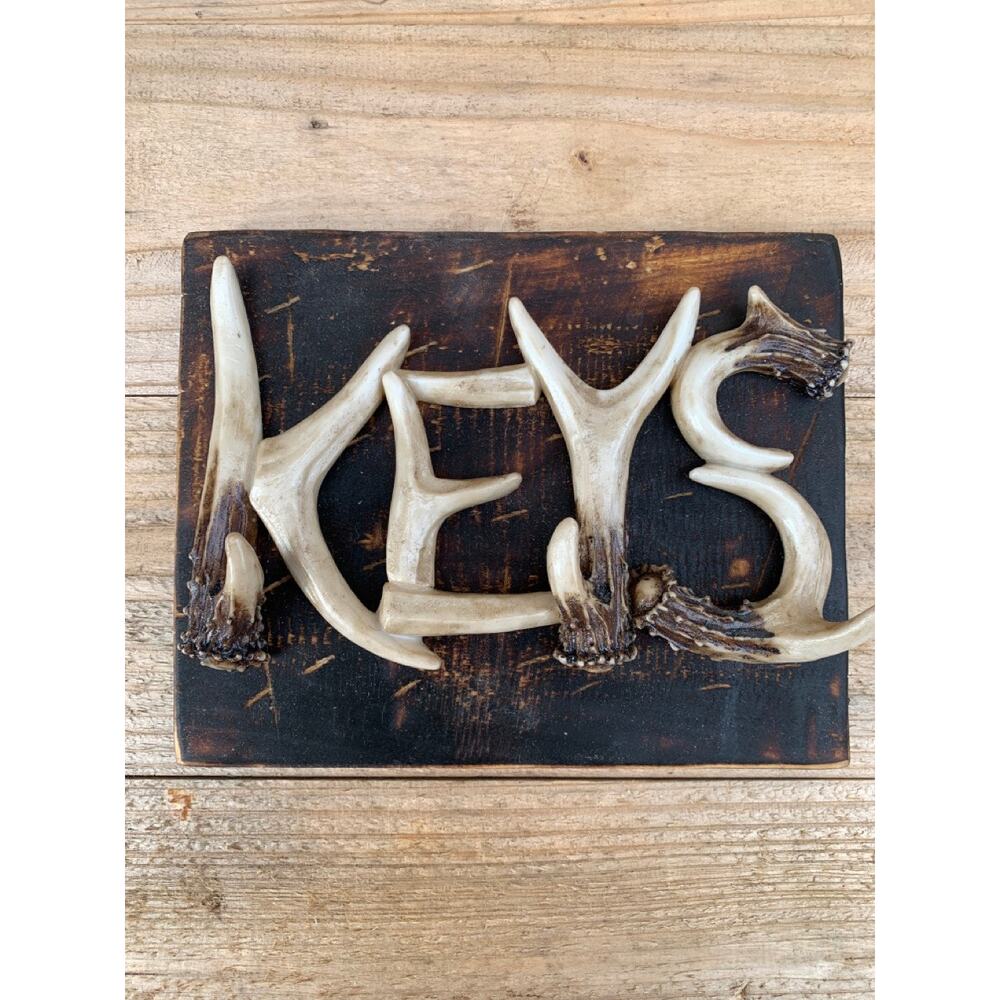 Rustic Deer Antler Horns Keychain Holder - Picture 2 of 8